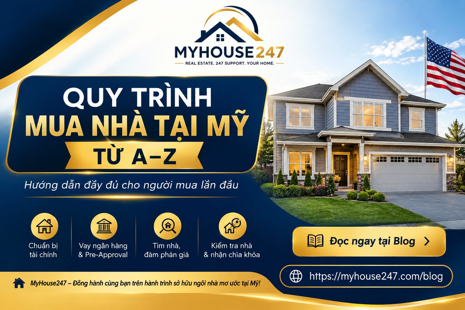 Quy Trình Mua Nhà Tại Mỹ Từ A–Z: Hướng Dẫn Đầy Đủ Cho Người Mua Lần Đầu